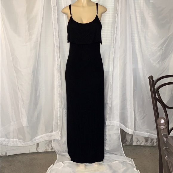 elegant black maxi dress
